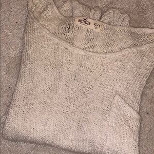 Hollister cream slouchy sweater